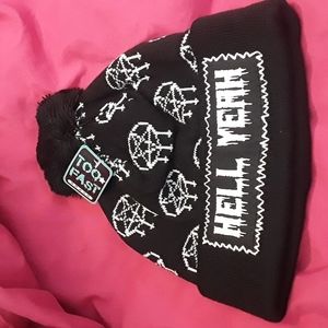 Hell Yeah Pom Pom beanie